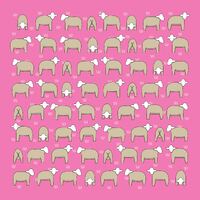 Sheep On Pink
